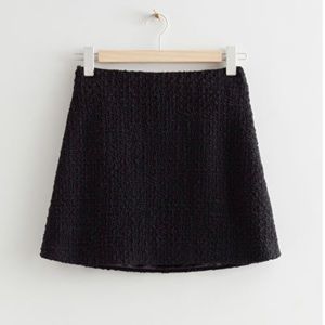 & Other Stories Tweed Mini Skirt